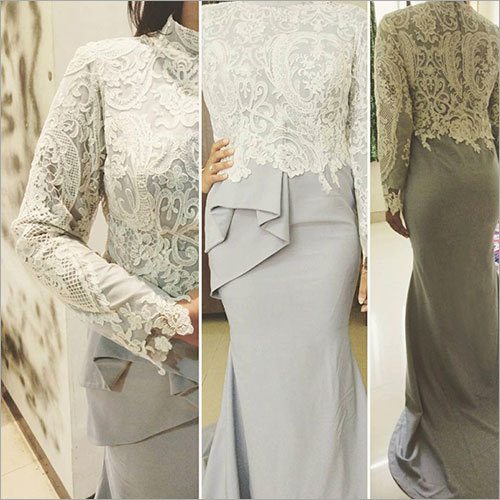 Contemporary Abaya, Gowns, Dress, Lacework