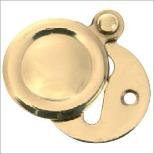 Light Brass Covered Escutcheon - 32 mm Diameter, Round Shape , Corrosion Resistant Lacquered Finish with Fixing Screws