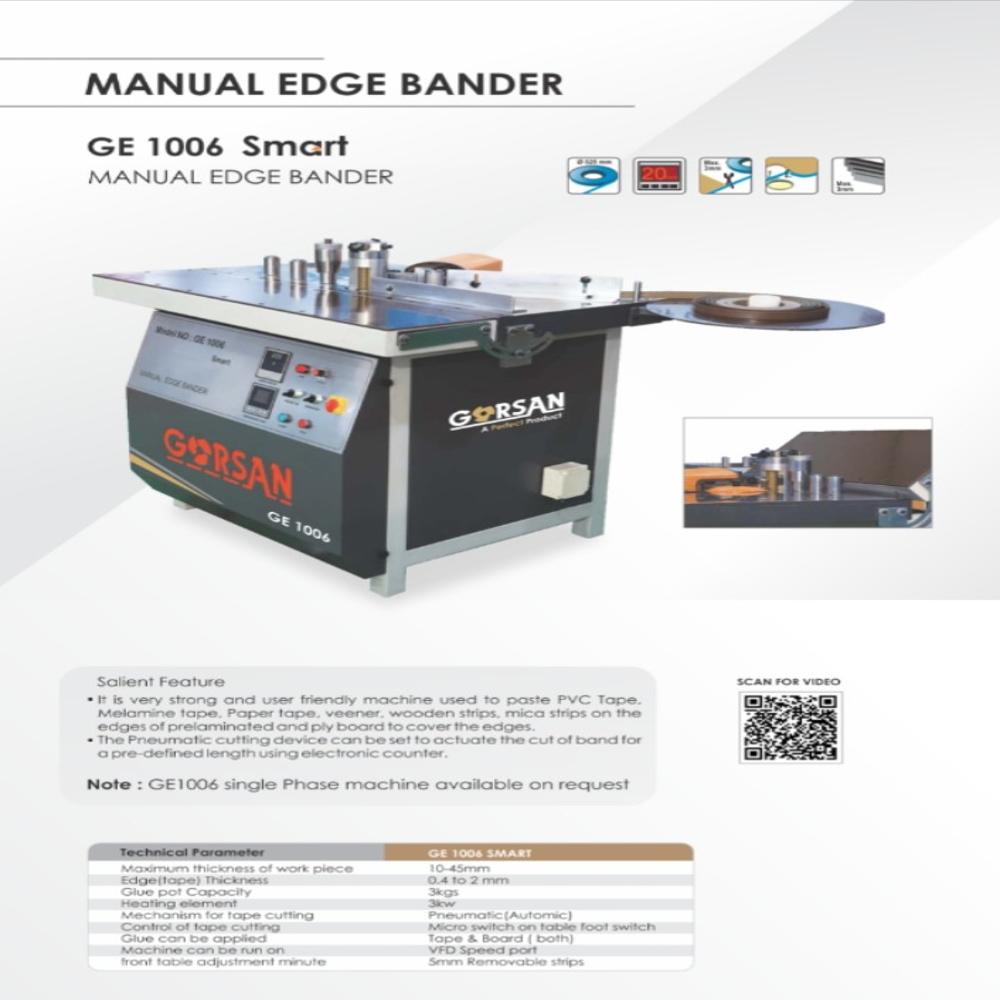 Manual Edge Bander - Color: White