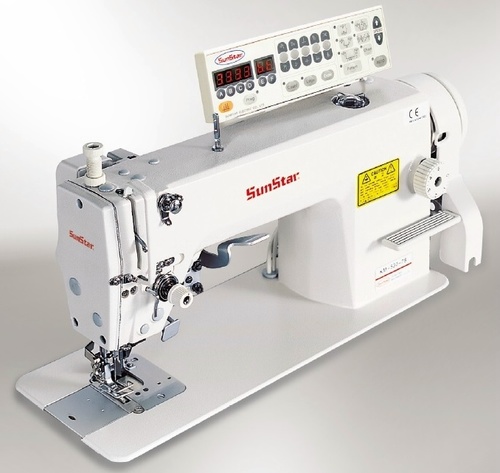 1-Needle, (needle feed) lock stitch sewing machine with vertical edge trimmer