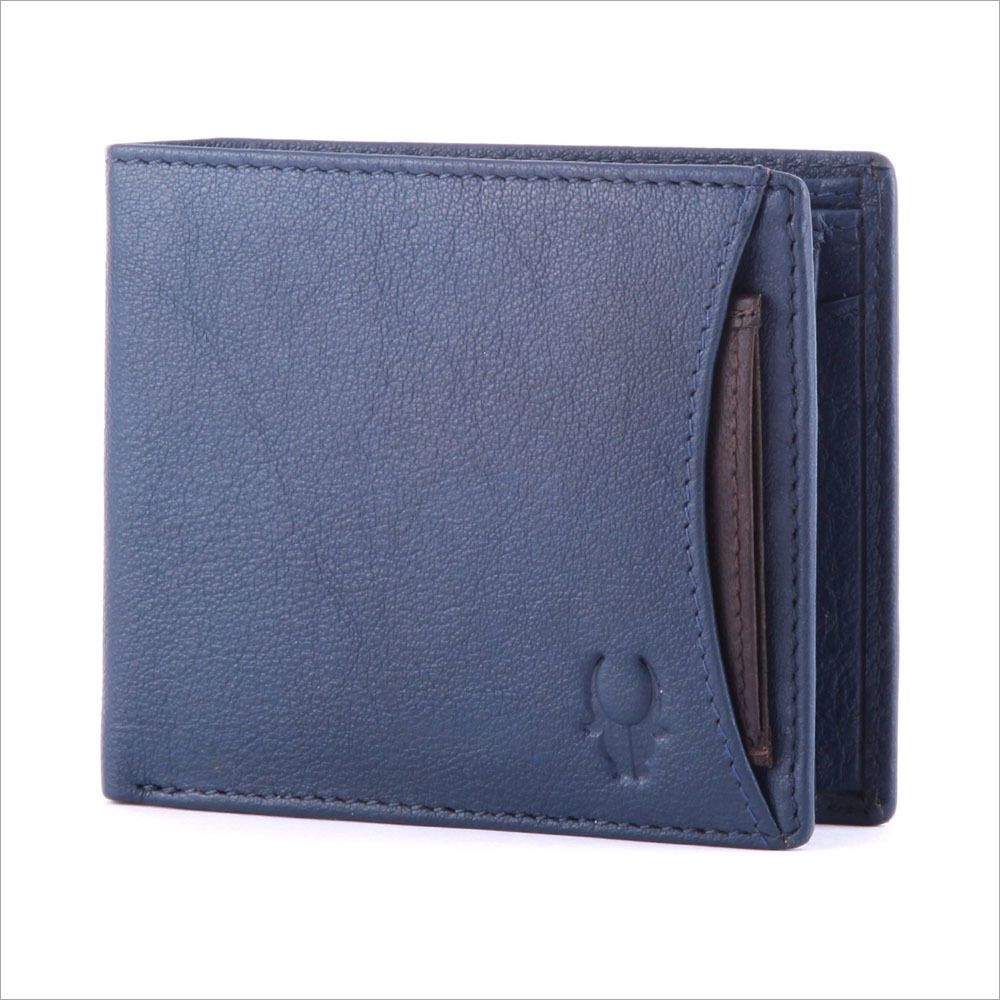 Gents Blue Leather Wallet