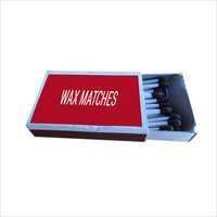 Wax Matches - Wax, Paper, Wood Construction | Dimensions: 44x32x12 Mm, Convenient Size, Easy Lighting, Long Burn Time, Reliable Ignition