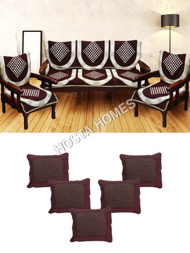 Abstract Design Poly Cotton Sofa Set :: Cushion Covers