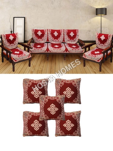 10 Pcs Sofa Covers With Cushion Covers 5 Pieces