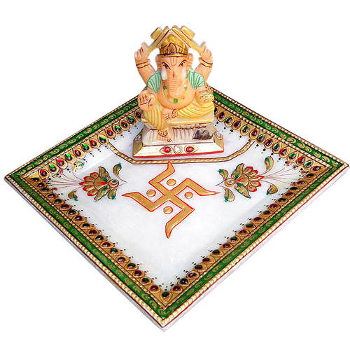 Marble Aarti Thali