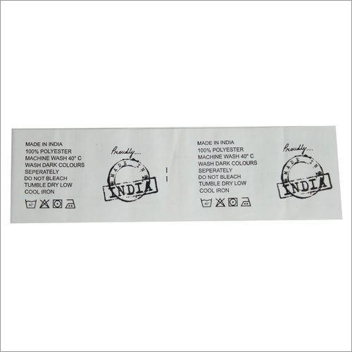 Wash Label