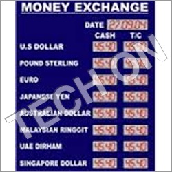 Currency Display Boards By TECHON