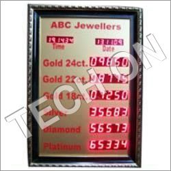 Jewellers Rate Card Display Boards