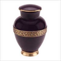 Painted Brass Urns