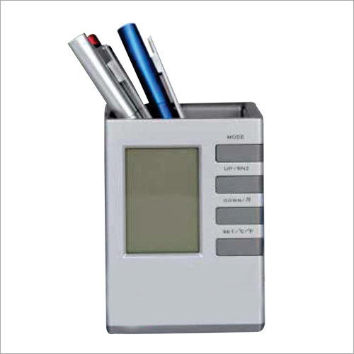 Silver Finish Pen Holder