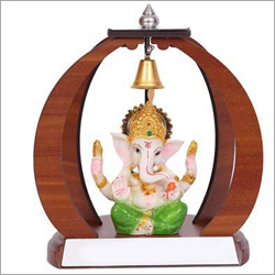 Wooden Ganesh Idol Tabletop Show Piece