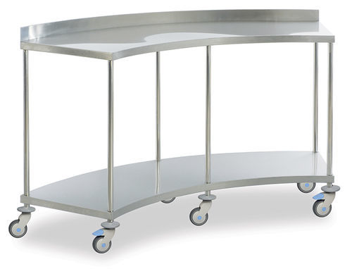 SS TABLE WITH TROLLEY SS TABLE WITH TROLLEY