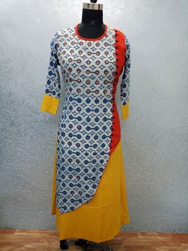 Double Layer Printed Kurti