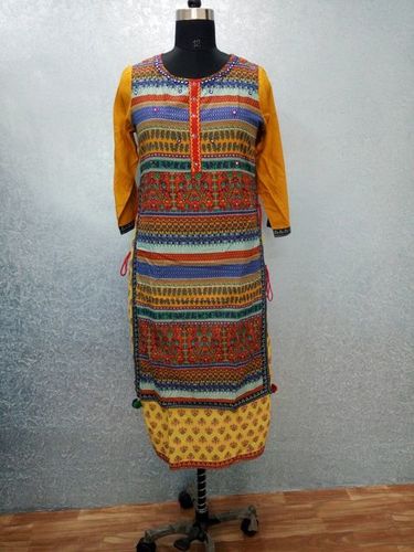 Multi Colour Cotton Kurti