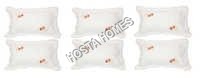 White Color Floral Cotton Pillow Covers 6 Pieces Set