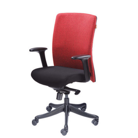 Executive Series - Fabric and Steel, Red | Ergonomic Design, Back Support, Swivel Base, Durable, Comfortable