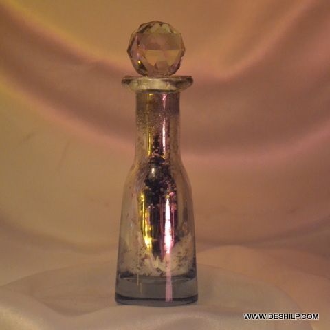 Vintage Decanter Glass Decanter Beautiful Well Designed Etched Glass Decanter Antique