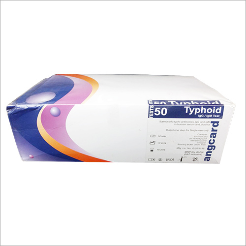 Typhoid Rapid Card