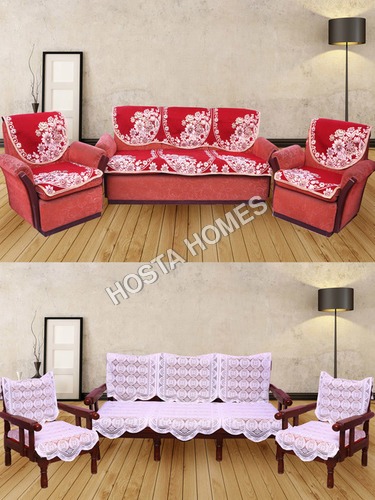 Super Home Combo Floral 5 Seater Sofa Set :: 6 Pieces Sofa Cover Set