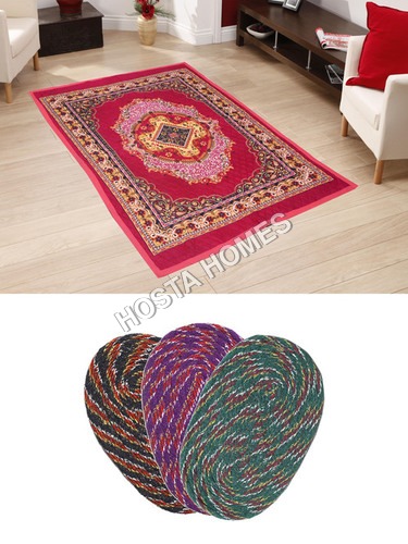 Super Home Combo Poly Cotton Carpet :: 3 Door Mats
