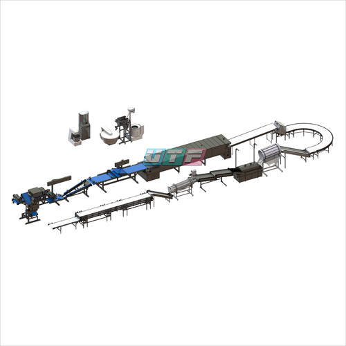 Automatic Multi Grain Chips Production Line Capacity: 150-500 Kilogram(Kg)