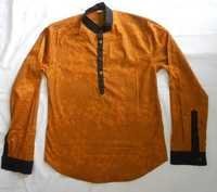 Mix Color New Indian Printed Men Kurta Boho Gypsy Gauzi Cotton Casual Yoga T- Shirt Designer Men's Kurta Shirt