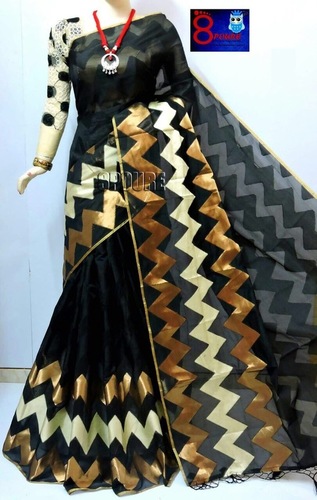 Zik Zek Cotton Saree