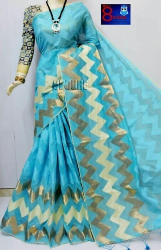 Zik Zek Cotton Saree