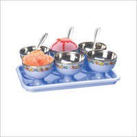 Silver And Blue Kit Kat Ice - Cream Set
