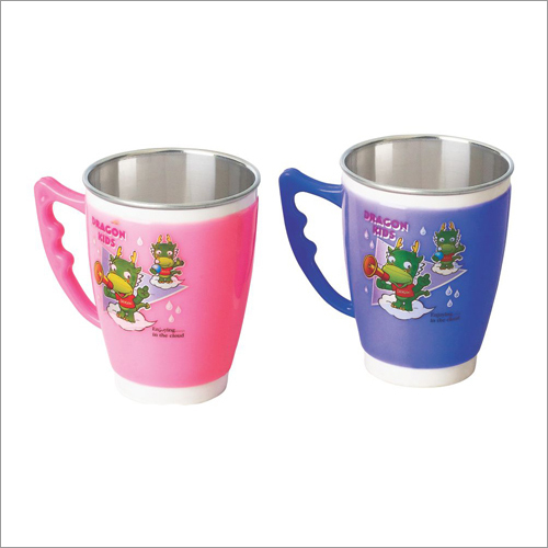 Blue And Pink Evolo Big Steel Mug
