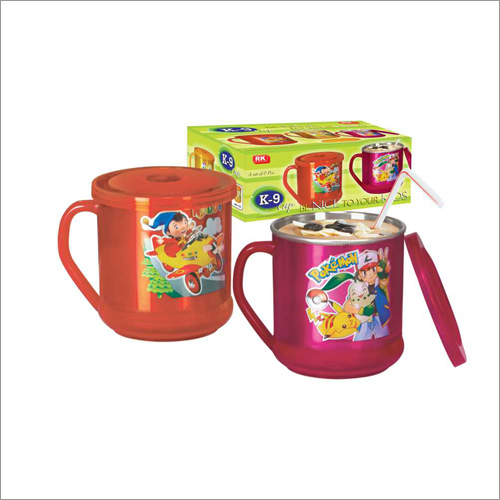 Pink And Orange K9 Lid Cup