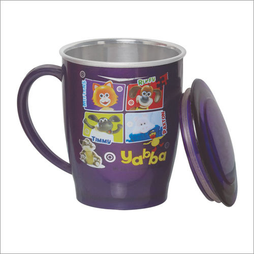 Violet Travel Medium Steel Mug With Lid