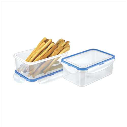 Blue And Transparent 402 Super Lock & Seal  Plastic Lunch Tiffin Box