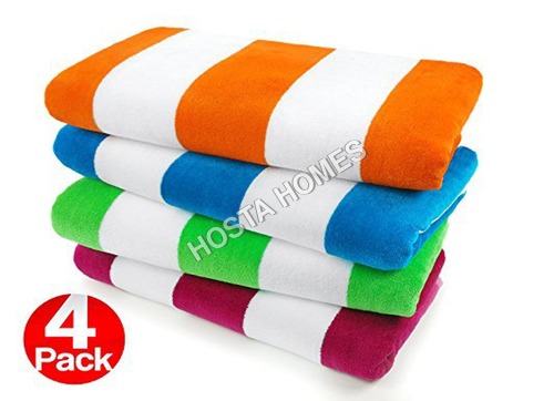 Multicolor Cotton Bath Towels Size (30 X 60)