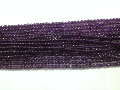 Stone Amethyst Plain Round