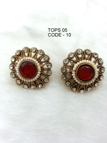 Earring Tops - Copper Alloy | Alluring Antique Designs Crafted by Skilled Designers, Perfect for Fashion Enthusiasts