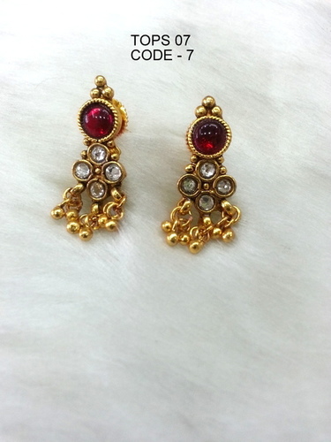Copper Alloy Earring Tops