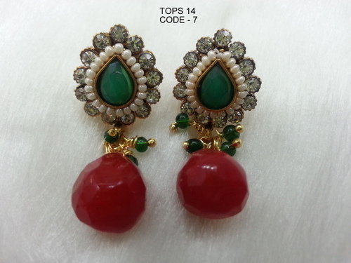 Copper Alloy Earring Tops