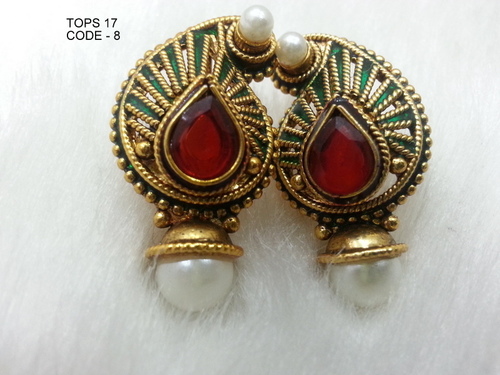 Copper Alloy Earring Tops