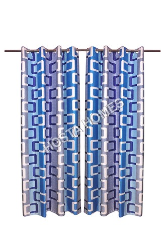 Multicolor Polyester Curtains Set Of 2