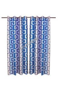 Multicolor Polyester Curtains Set Of 2