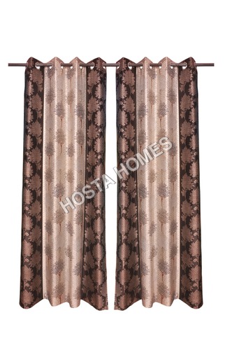 Tree Design Polyester Curtsins Set Of 2