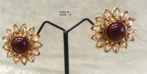 Copper Alloy Earring Tops