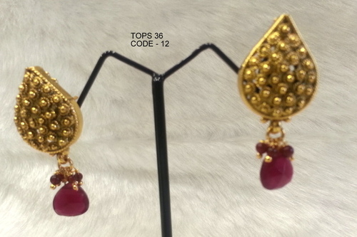 Copper Alloy Earring Tops