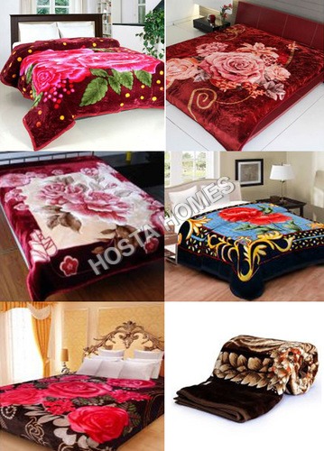 Multicolor Floral Polyester Blankets Multicolor Floral Polyester Blankets