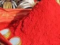 Kumkum Powder - Solvent Dye, Irregular Shape, Red Color, Room Temperature Storage, Fine Texture