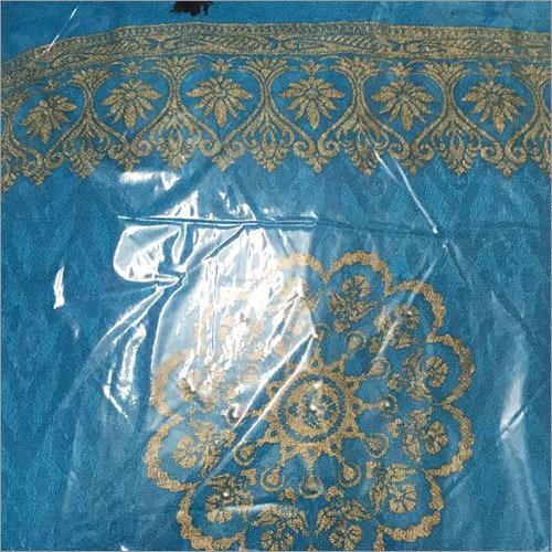 100 Percent Hand Made Viscose Stole - Viscose, 70x200 cm, Teal | Soft Texture, Embroidered, Handcrafted Design