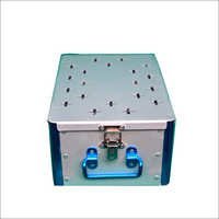 Large Fagment Surgical Box - Steel Construction, Spacious Design With Locking System And Easy Carry Handles