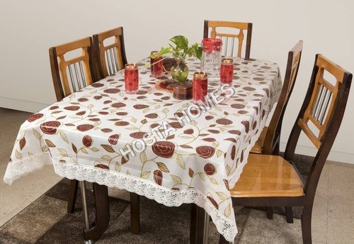 Dining Table Cover Waterproof Floral 6 Seater 90X90 Inches( Exclusive Design)
