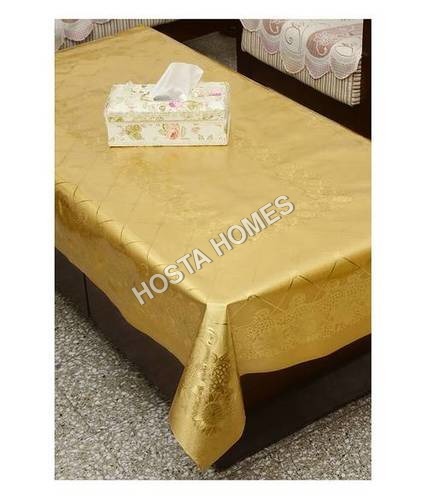 Golden Color Dining Table Cover Waterproof Floral 6 Seater 60X90 Inches( Exclusive Design)